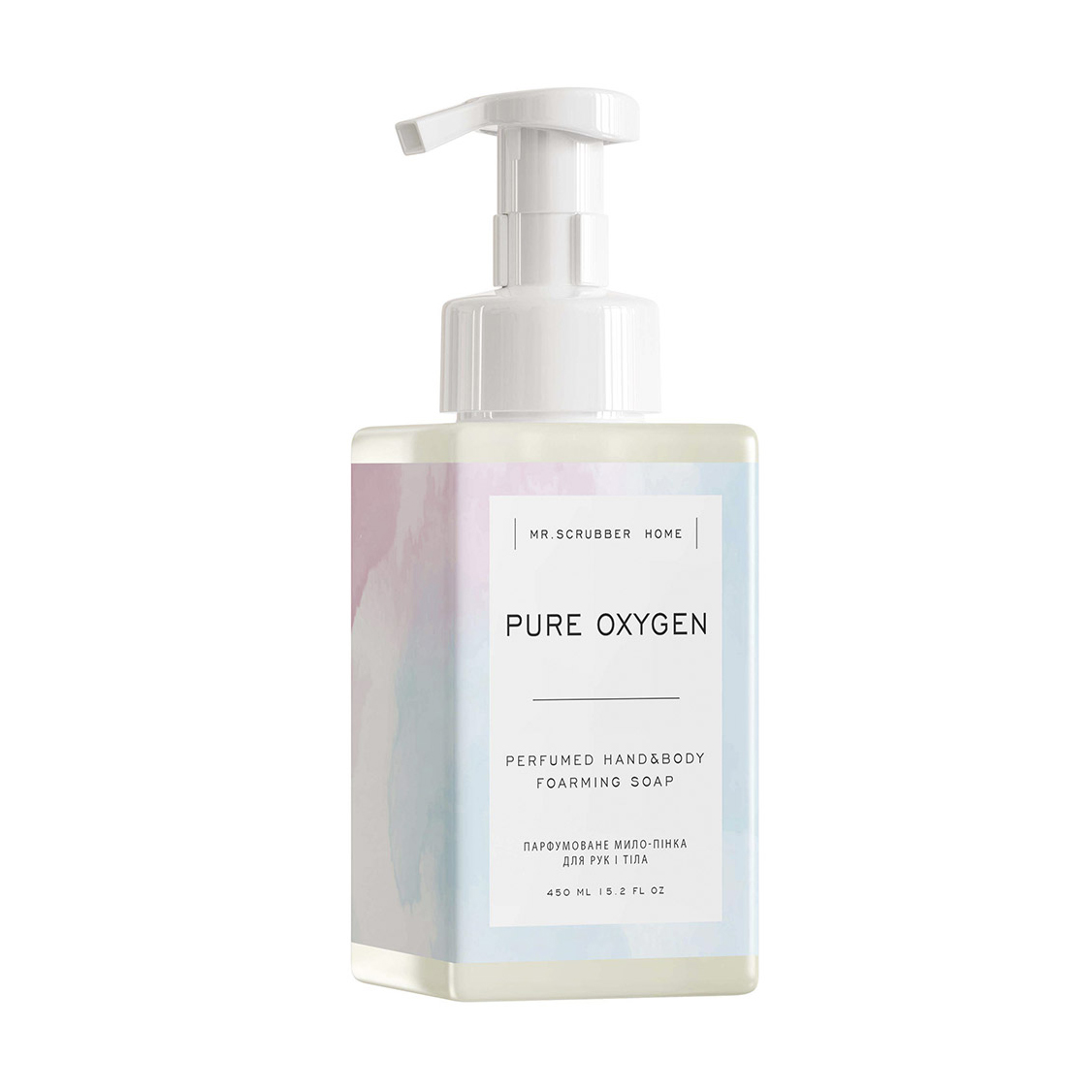 Парфумоване мило-пінка для рук і тіла Mr.Scrubber Pure Oxygen Perfumed Hand&amp;Body Foarming Soap, 450 мл